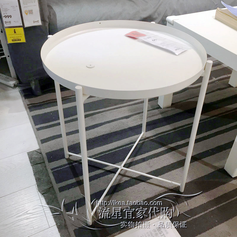Ikea Garden Bedside Table, Bedside Desk, Computer Desk, Simple Small Table, Round Table, Coffee Table, Tray Table, Tea Table