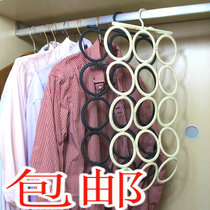 IKEA Scarf Shelf Compmon multi-purpose hanger tie silk scarf belt socks storage rack domestic