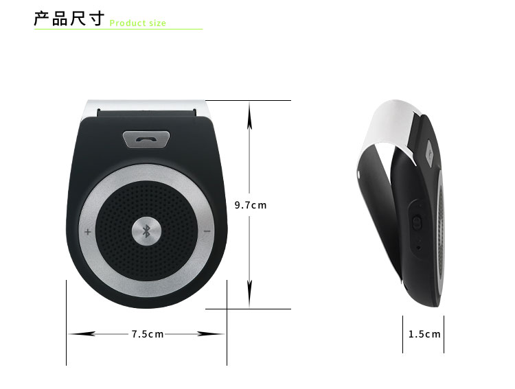 bộ phát wifi huawei b593 Xe Bluetooth Hệ thống điện thoại rảnh tay Xe hơi Loa không dây Chơi Nhận đa năng Điều hướng Sun Visor - Trình phát TV thông minh củ phát wifi 4g giá rẻ