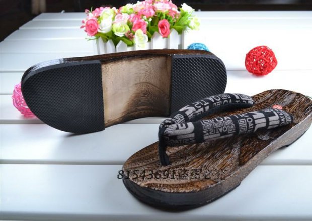 Dép hibiscus kiểu Nhật, dép gỗ nam, dép, dép xỏ ngón, dép xỏ ngón, bè đầu tròn dép hermes nam