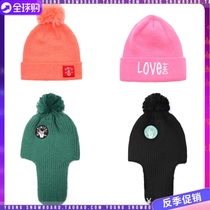  South Korea DIMITO cute knitted wool hat ear protection men and women autumn and winter warm pink ski hat