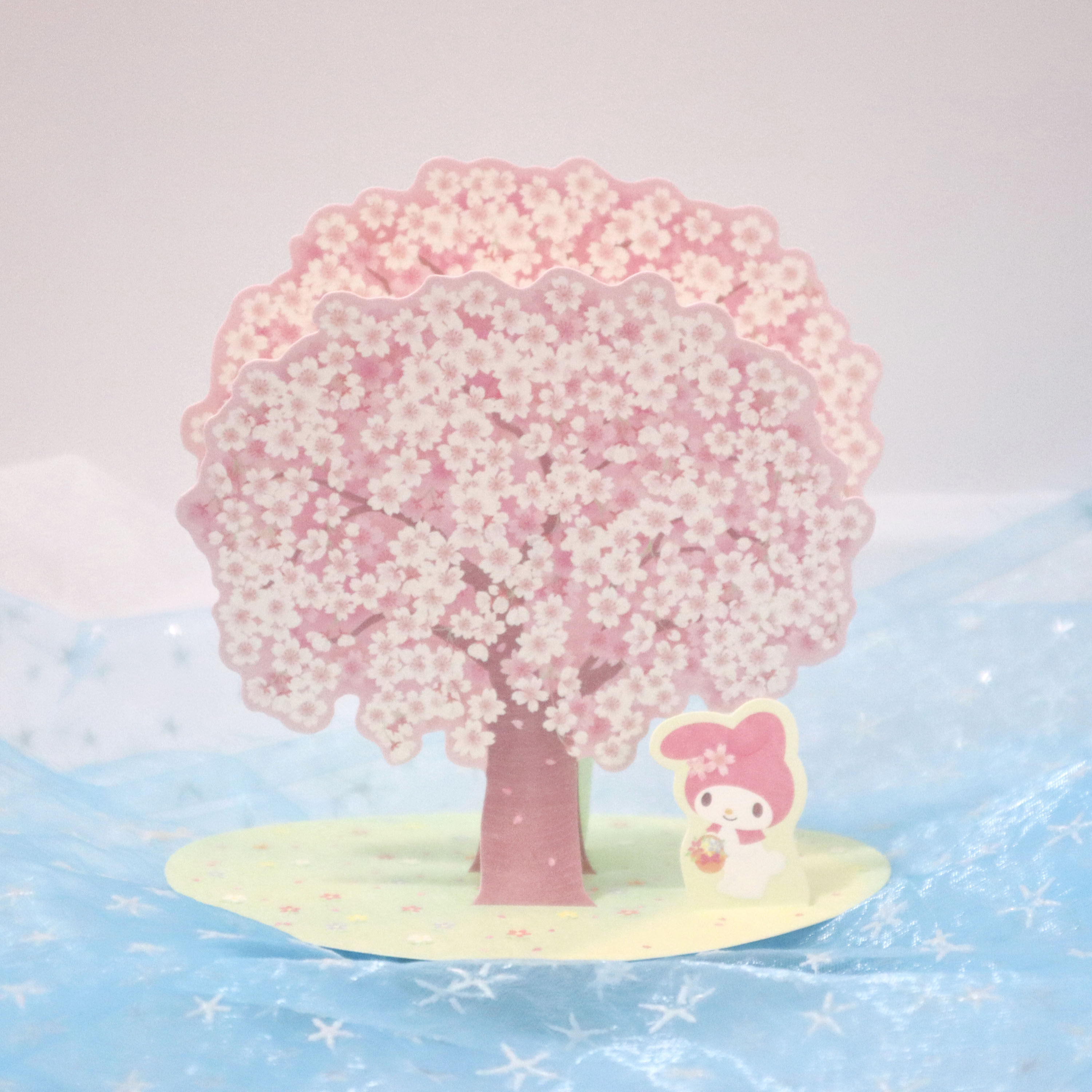 Japanese Spring Cherry Blossom Three-dimensional Greeting Card Merleti Swing Piece Cartoon Valentine's Valentine's Day Send Girlfriend A Bestie Blessing Card
