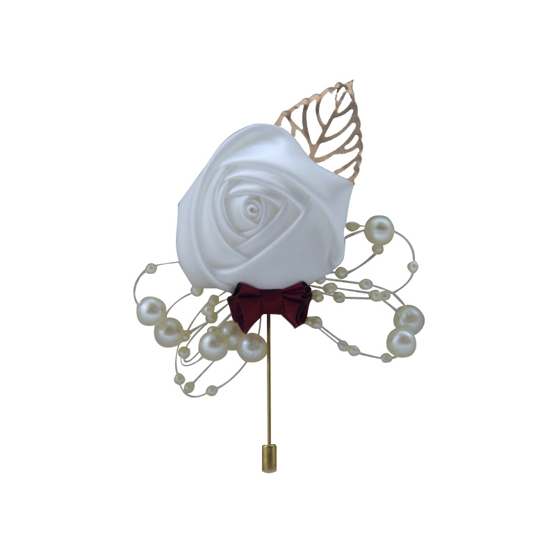 Corsage, đám cưới, cô dâu, cô dâu, em gái xinh đẹp, phù dâu, chú rể, kinh doanh mới, cuộc họp VIP, phụ kiện vải trâm - Trâm cài huy hiệu cài balo