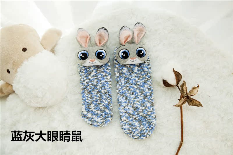 Giải phóng mặt bằng đầy đủ của 20 mùa thu và mùa đông dày lông cừu san hô dày trẻ em vớ ấm nhà vớ vớ mát mẻ tất cho bé