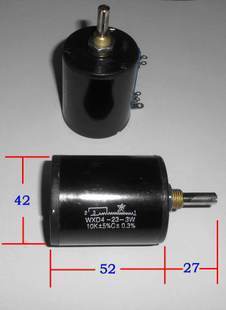 WXD4-23-3W Precision Multiring Industrial winding potentiometers 3 3K 4 7K 5 6K 6 8K 10K