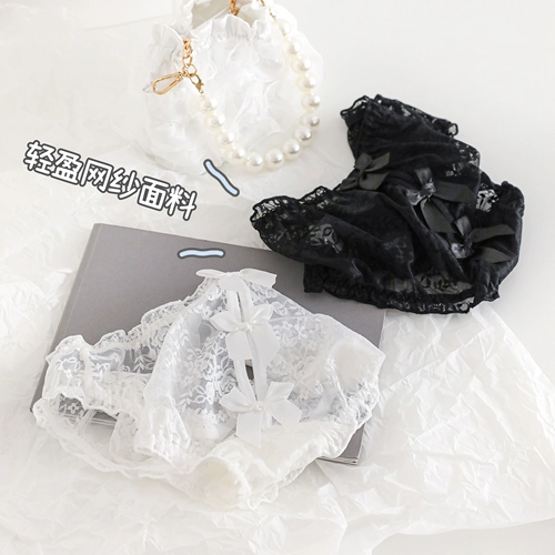 Кролик, нижнее белье, сексуальные штаны, японские милые тонкие дышащие трусы, шорты, средняя посадка, с акцентом на бедрах