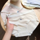 Кролик, нижнее белье, антибактериальные штаны, дышащая поясная сумка, осенние трусы, средняя посадка, с акцентом на бедрах