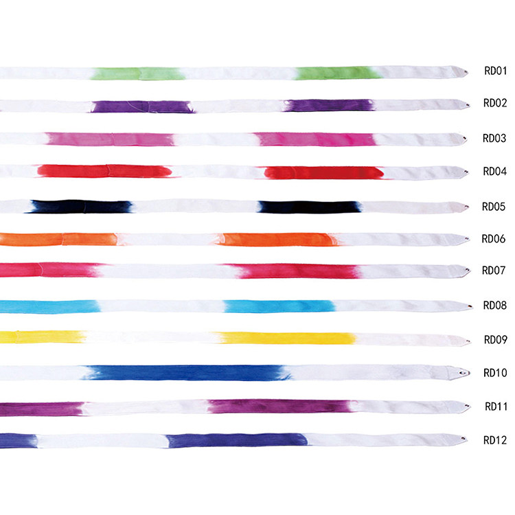 Alyssa rhythmic gymnastics belt Professional competition two-color rhythmic gymnastics belt (without sticks) 6m specifications