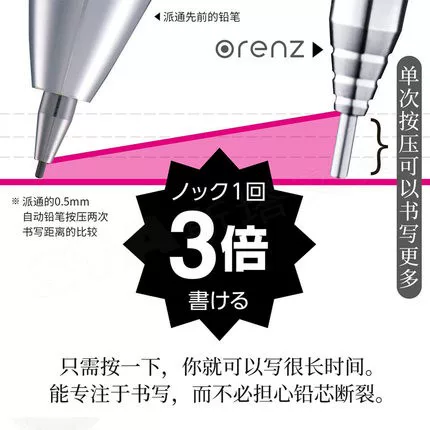 [Новинка японский Pentel Orenz металлический автоматический карандаш 0.2/0.3/0.5 бездефектный карандаш]