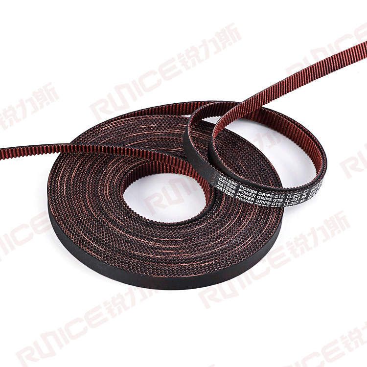 Industrial rubber with 3D printing machine opening with LL-2GT-9RF GATES original assembly precision circular tooth synchronous belt