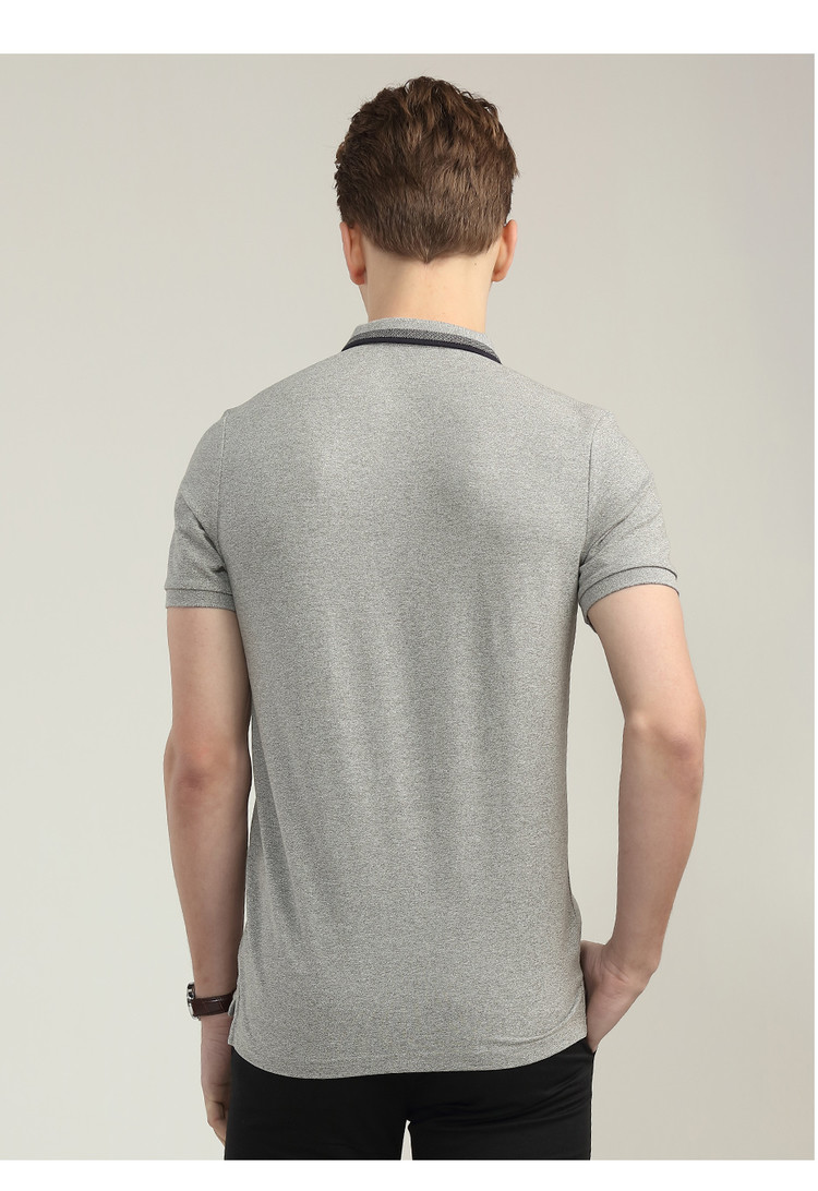 Giordano Polo quần áo nam sợi neo nhỏ thêu hạt mỏng vải tay áo ngắn POLO01018209 áo cộc tay nam
