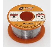 Small roll high quality solder wire wire wire diameter 0 8MM purity: 63% 1 roll 200 grams