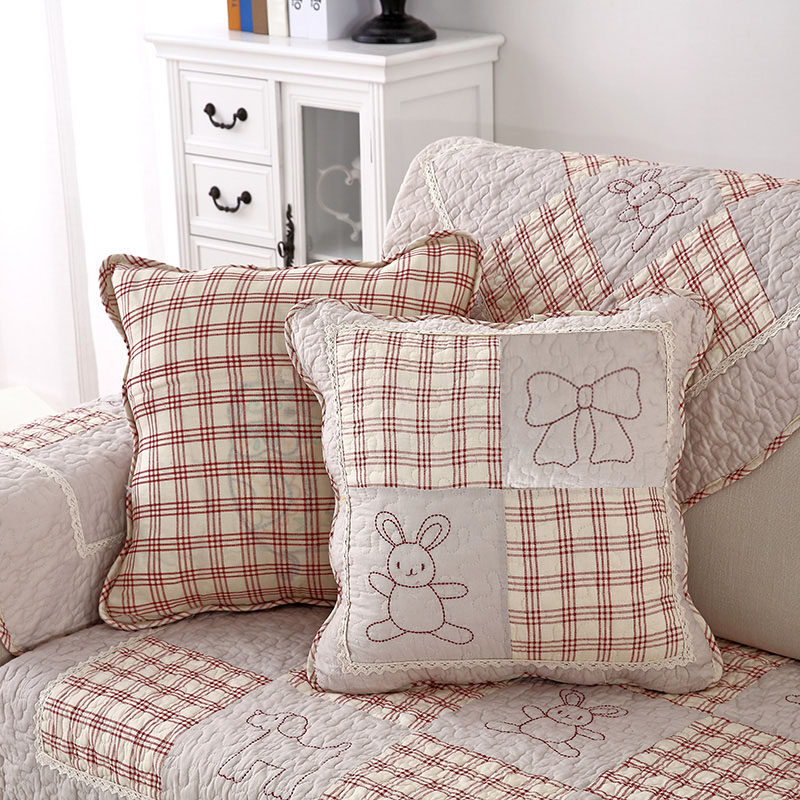Patchwork fabric sofa cushion pastoral pastoral