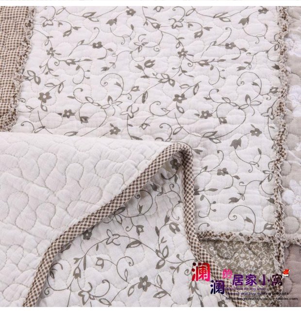 Mục vụ chăn bông bông chắp vá châu Âu quilting được giặt bằng điều hòa không khí là ba mảnh của bốn bộ chăn ga drap phủ giường
