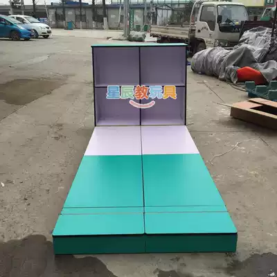 Kindergarten children's double-section wall bed early education center double-section wall storage bed Children's bed folding lunch bed