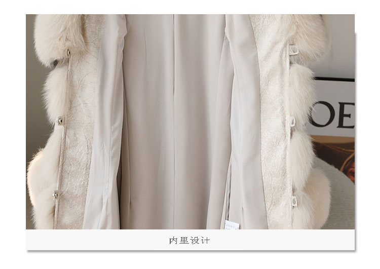 2023 Winter New Genuine Fur Jackets Women's Coat Fox Fur