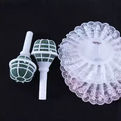 Bride hand bouquet lace double lace fashion creative wedding supplies flower packaging materials factory direct sales