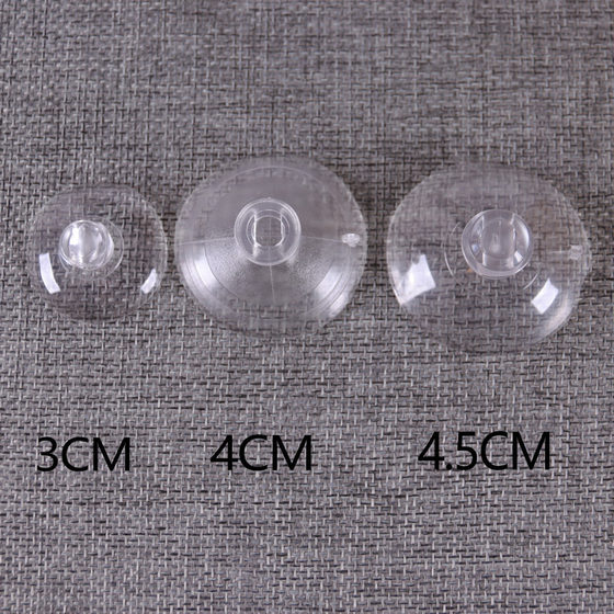 4cm suction cup high transparent decorative suction cup wedding car suction cup pvc lollipop suction cup mushroom float suction cup 165 pcs