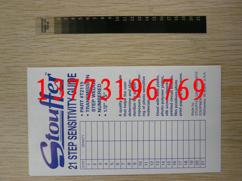 American Original Stouffer Circuit Board PCB Printed Fillin Special 21 Level Exposure Ruler