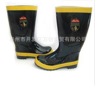Firefighter fire fighting boots Fire fighting boots Fire boots Fire glue boots Fire clothing steel plate bottom