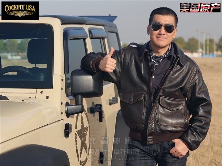 American native authorized agent 100Mission Classic A2 retro lamb leather flight jacket-spot