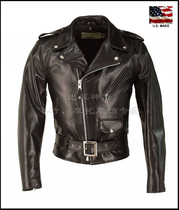 Schott NYC Chinese main generation American classic slant motorcycle rock horse jacket #618HH