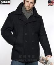 Schott NYC American Origin Classic Malden Navy Sailor Short Coat#740-Domestic Stock