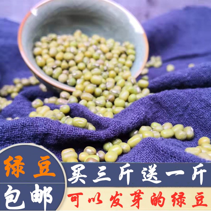 Three delivery of a farmhouse selection of green beans Fresh farmhouse Self-produced small green bean soup green bean porridge raw material Bulk Cereals Green Bean-Taobao