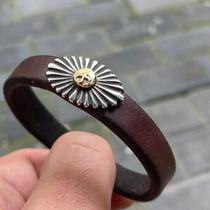 GOROS Takahashi Old Gold Ray narrow leather bracelet goros domestic spot