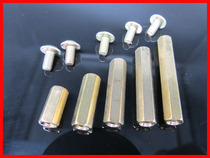 10MM 15MM 20MM 25MM 30MM DOUBLE-PASS COPPER PILLAR M3 HEXAGONAL HOLLOW COPPER PILLAR WITH SCREW