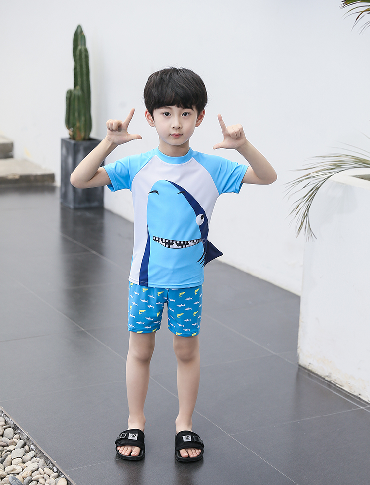 Áo tắm cho bé trai Bộ đồ bơi chia bé trai Bộ đồ bơi bé trai Phim hoạt hình Áo tắm cho bé Bộ đồ bơi cho bé - Bộ đồ bơi của Kid do boi cho be gai