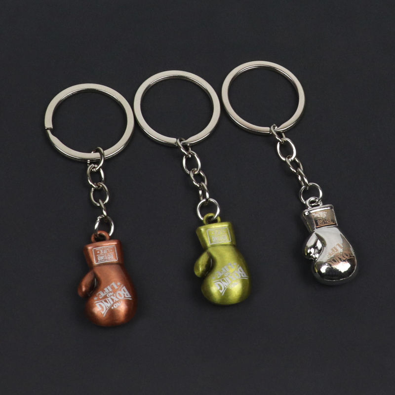 Noboxingnolife Brand Mini Metal Boxing Gloves Keychain Pendant Car Decoration Noboxingnolife Brand Mini Metal Boxing Gloves Keychain Pendant Car Decoration