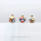 Мультяшный аксессуар, радужный динозавр, металлические серьги, брелок, DIY