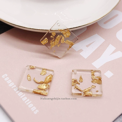 Акриловый аксессуар, геометричная подвеска, серьги, DIY