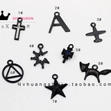 Чокер, ожерелье, черная металлическая подвеска, самолет, серьги, DIY