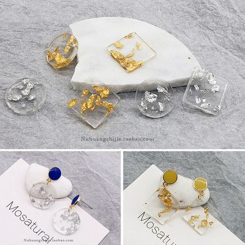 Акриловый аксессуар, геометричная подвеска, серьги, DIY