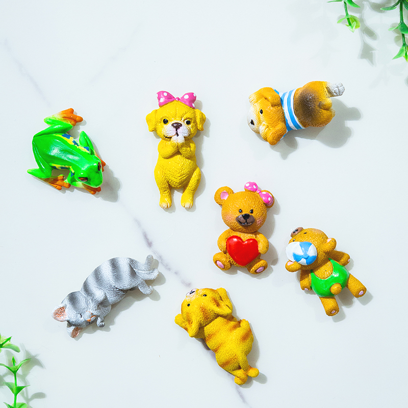 Creative refrigerator stickers 3D three-dimensional cute cartoon zodiac animal message stickers home decoration stickers