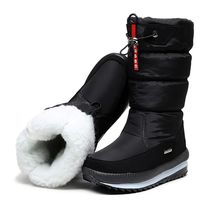 Women Snow Boots Platform Winter Boots Thick Plush Waterproo