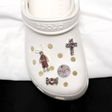 Туфли, металлическая пряжка для обуви, небольшой съемный кролик, «сделай сам»