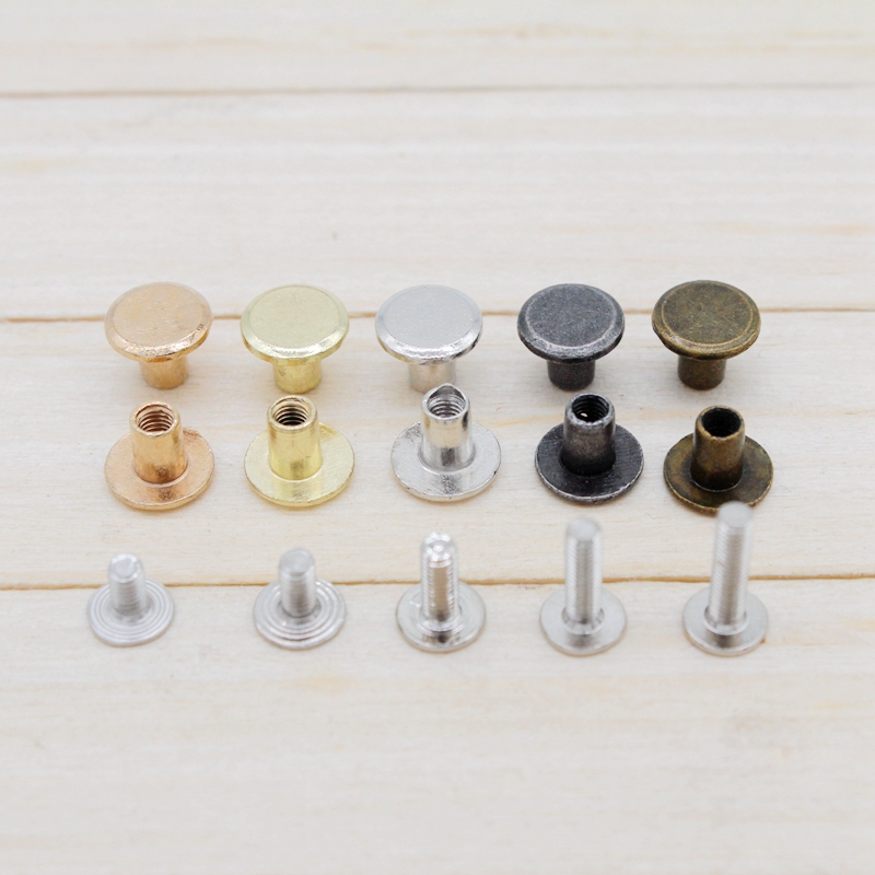 Recipe screws Comic Book Screws Accessories Nail-primary nail rivet Nails Alloy Butt head screws Binding Stud