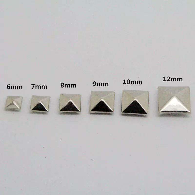 Square pyramid with accessories, punk style, DIY