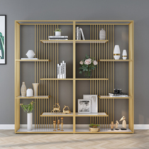 Nordic wrought iron simple bookshelf multi-layer shelf floor-to-ceiling home living room office partition creative display storage