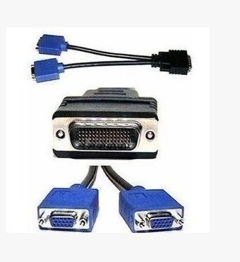 Original dress DELL Dell hp Molex 59 pin turning dual VGA line DVI 10% II DVI turn VGA transfer line