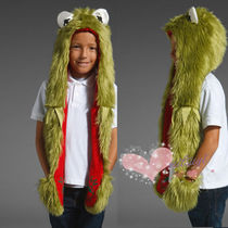 (Special spot) Spirit Hoods cute cartoon fur bag hat hooded boy boy winter