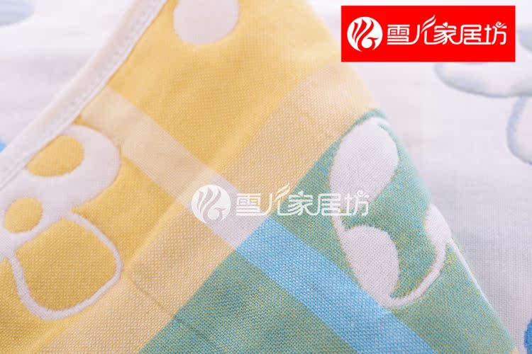Sáu lớp bông gạc bông khăn khăn tay nấm trẻ em gối bé bé với một chiếc khăn lớn chính hãng - Khăn gối khăn choàng gối