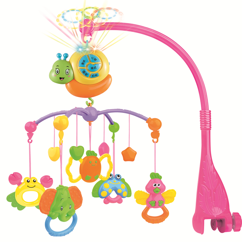 0-1-year-old baby crib toy 3-6 month new Puzzle Music Appeasement for male and female baby bedside rotation rocking bell