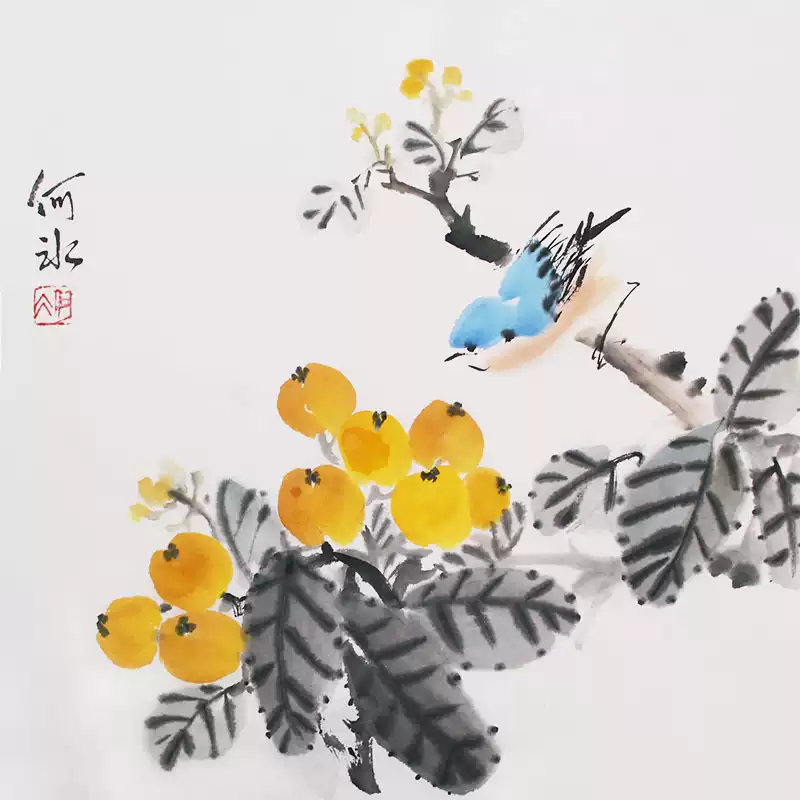 何冰原创国画梅花字画收藏书画真迹中式水墨画竖版挂画手绘宣纸画