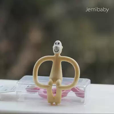 British Matchstick Monkey Matchstick Monkey tooth fixing device Baby baby bite soothing molar stick soft silicone