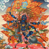 Yongzhong Benji Nepal pure hand-painted natural mineral pigment decorative hanging painting Thangka Benji Spajia mother guardian law