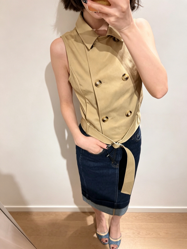 Trendy Final Sale: High-Quality, Detachable Cape Jacket with a Stylish Button-Up Sleeveless Vest Trendy Final Sale: High-Quality, Detachable Cape Jacket with a Stylish Button-Up Sleeveless Vest